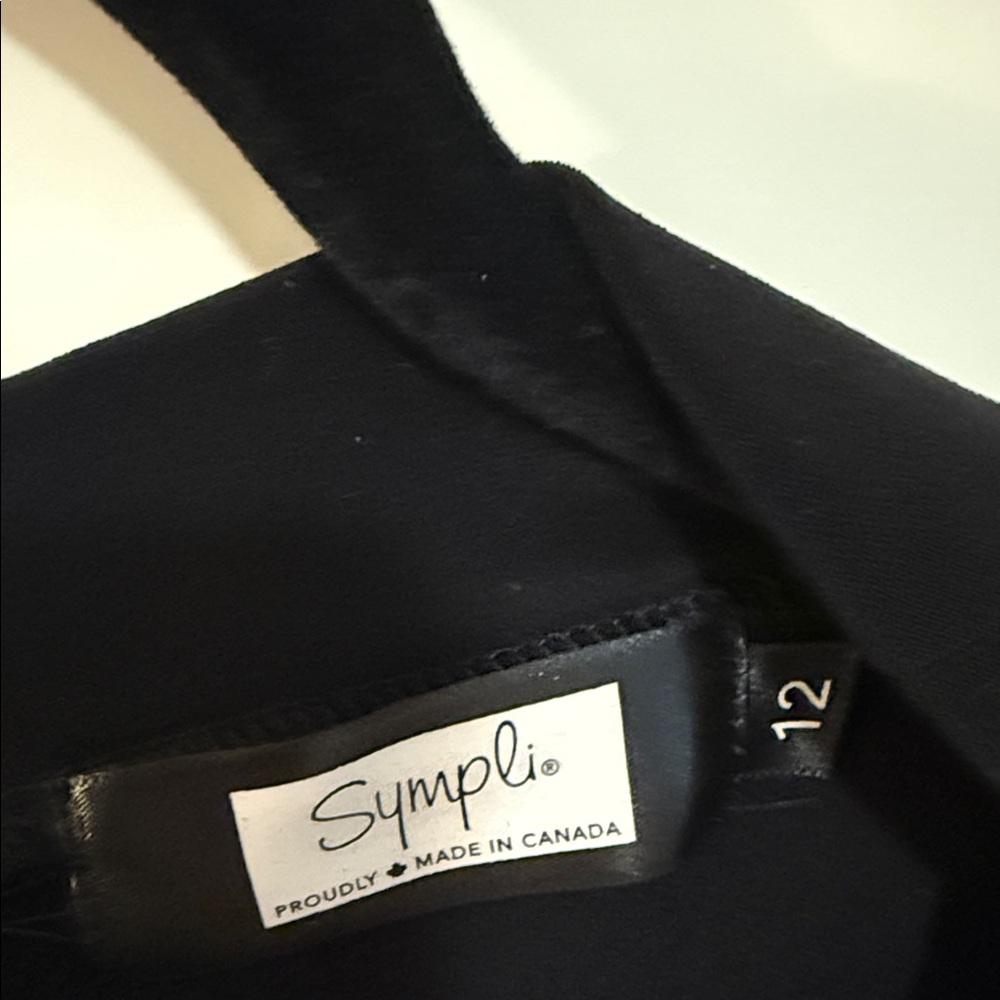 Sympli Elegant Black Apparel top tunic or mini - Picture 2 of 5